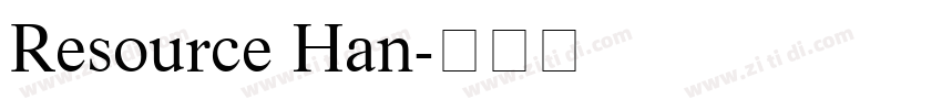 Resource Han字体转换